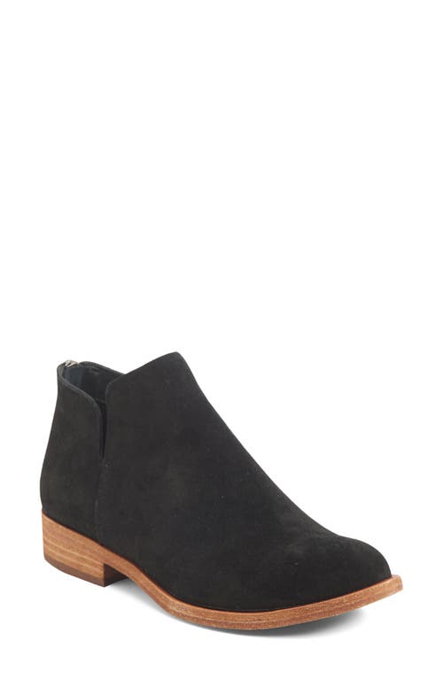 Kork-Ease Renny Leather Bootie in Black Suede