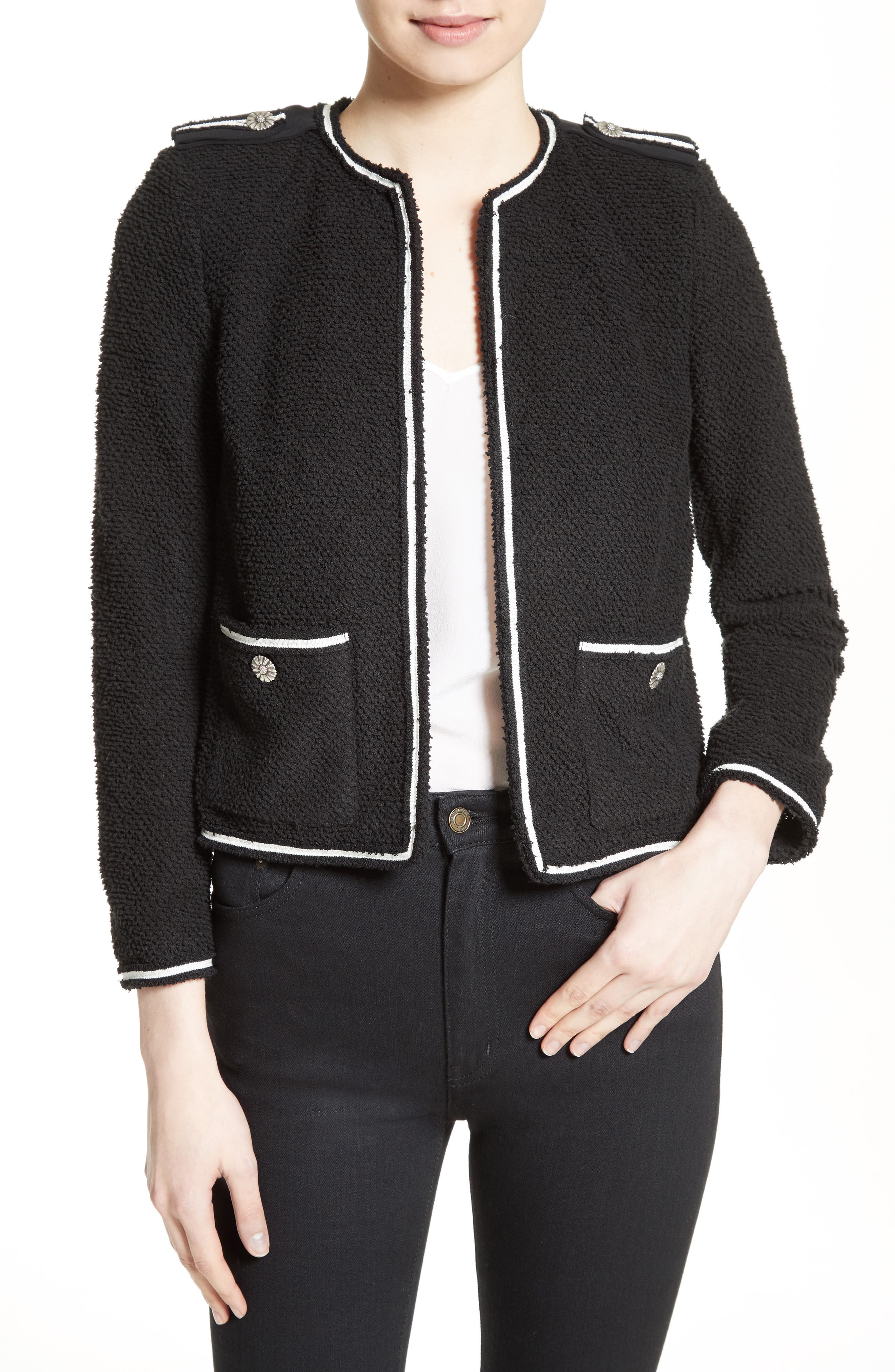 The Kooples Contrast Piping Jacket Nordstrom