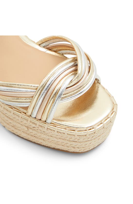 Shop Ted Baker London Amalia Espadrille Wedge Sandal In Metallic Multi