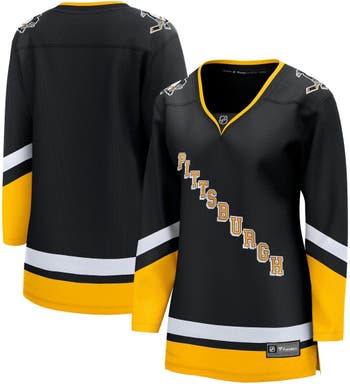 Women's Fanatics Branded Black Pittsburgh Penguins 2021/22 Alternate  Premier Breakaway Jersey