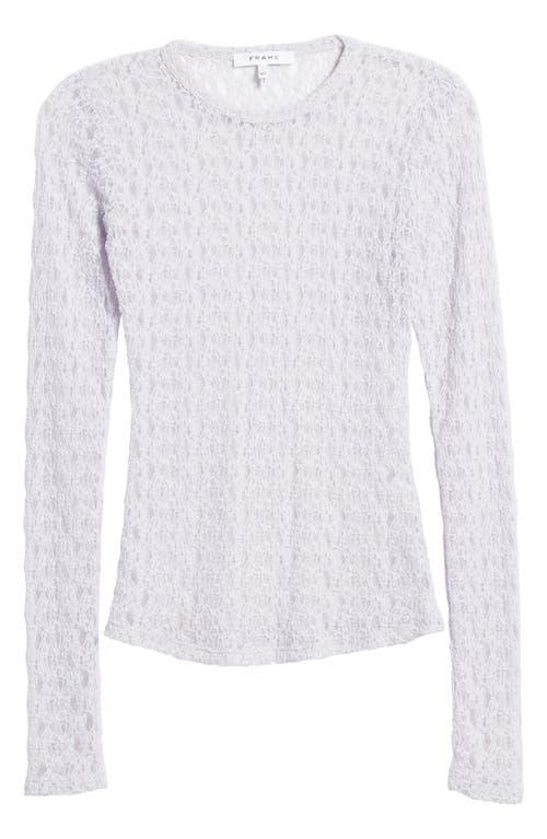 FRAME FRAME SHEER STRETCH LACE TOP 