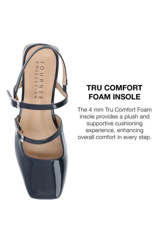 Shop Journee Collection Gretchenn Slingback Mary Jane Pump In Navy