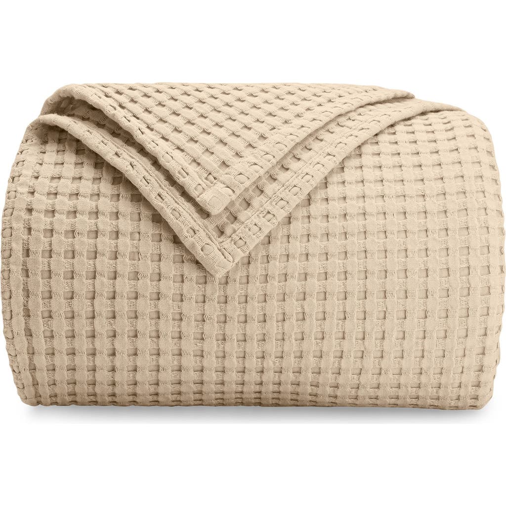 Comfy Cubs Adult Waffle Blanket In Sand