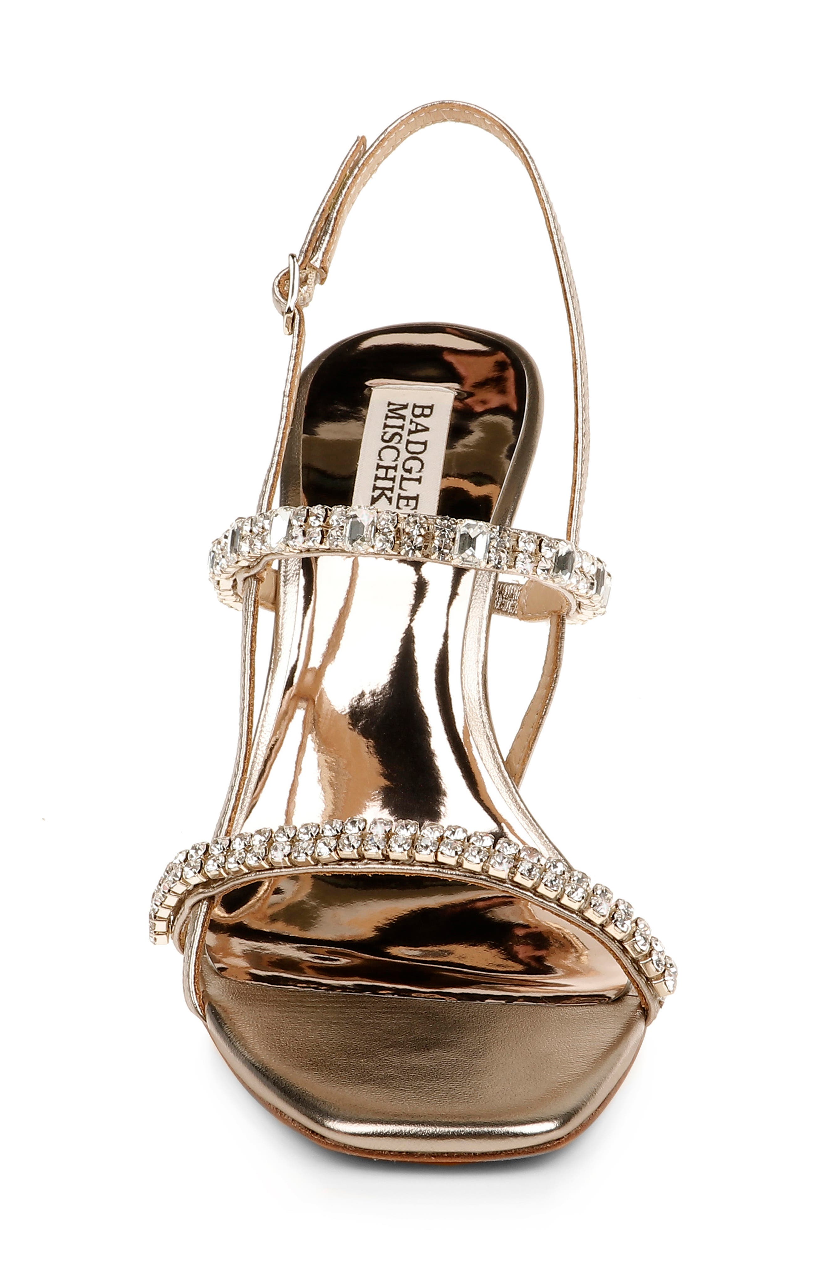 badgley mischka zane strappy satin sandals