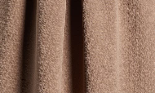 24seven Comfort Apparel Pleated Elastic Waist Skirt In Taupe