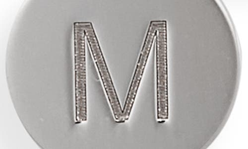 Meshmerise Initial Disc Charm Bracelet In White-m