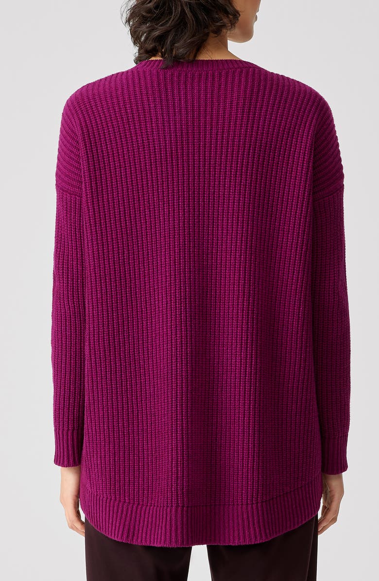 Eileen Fisher High/Low Recycled Cashmere & Wool Sweater, Alternate, color, 