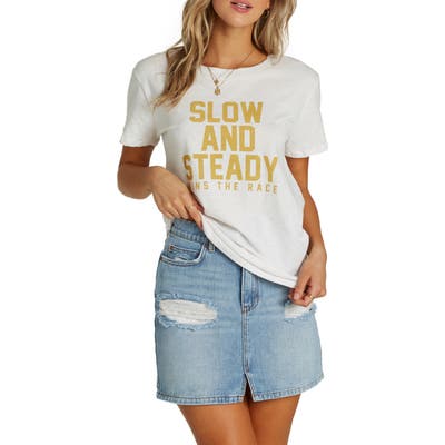 Billabong Slow And Steady Graphic Tee, Ivory