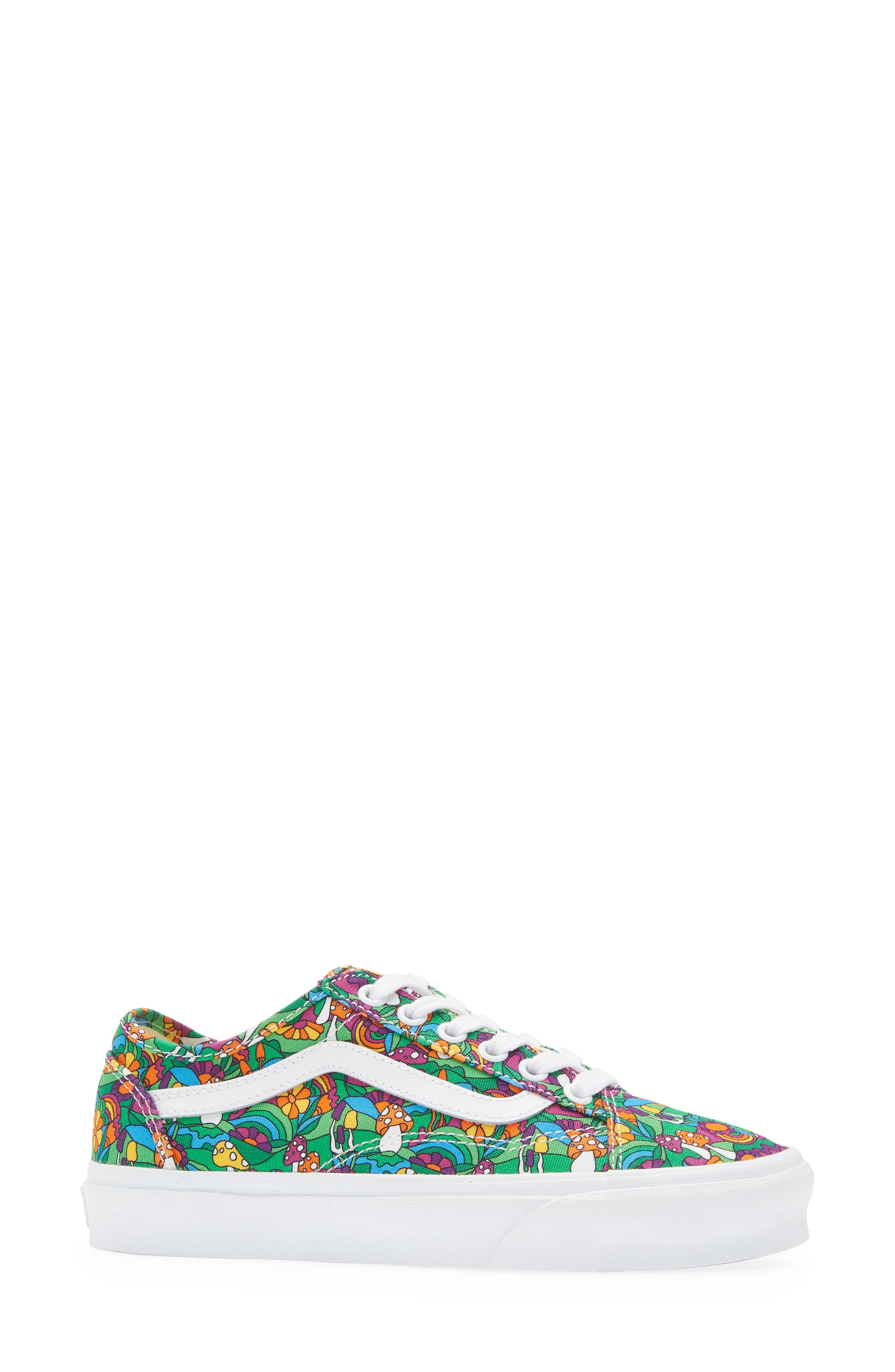 rainbow true white checkerboard vans