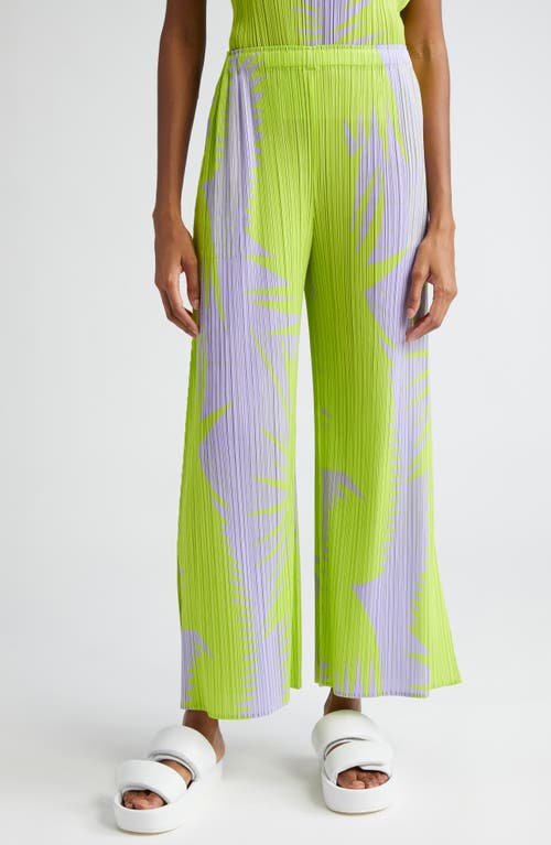 Pleats Please Issey Miyake Piquant Print Pleated Wide Leg Pants at Nordstrom,