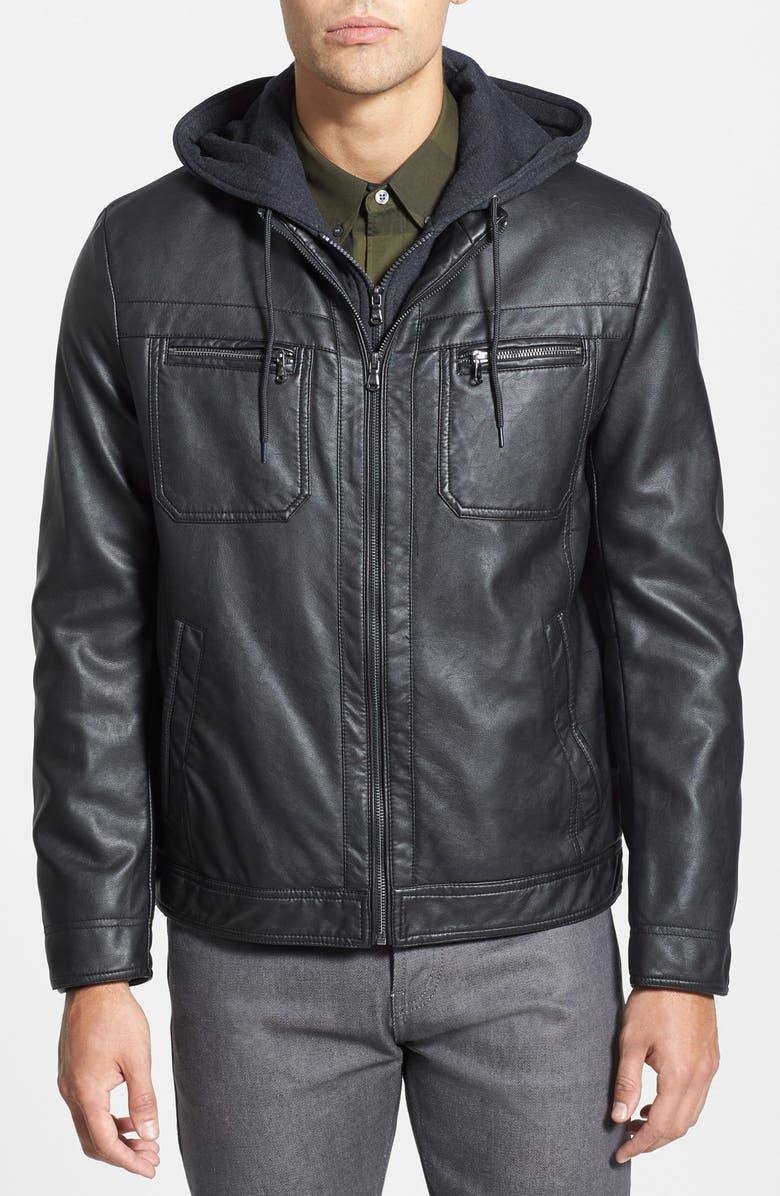 Kenneth Cole Reaction Faux Leather Er Jacket Nordstrom