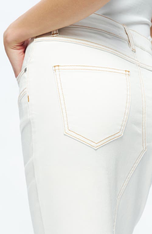 Bayeas Erin Fishtail Denim Skirt In Cream