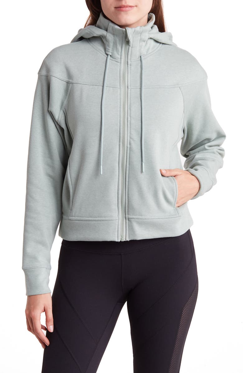 YOGALICIOUS Cloud Plush Cropped Hoodie Nordstromrack