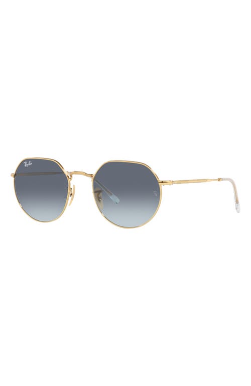 Shop Ray Ban Ray-ban 51mm Gradient Geometric Sunglasses In Arista Blue