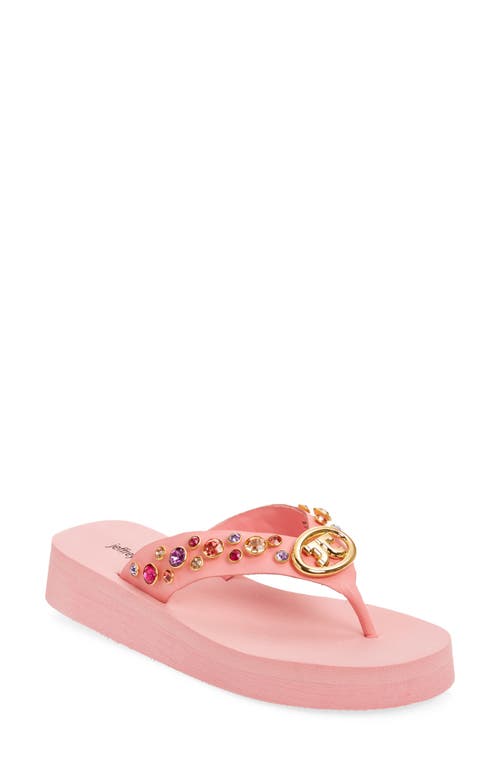 Jeffrey Campbell Iconics Flip Flop in Pink Multi