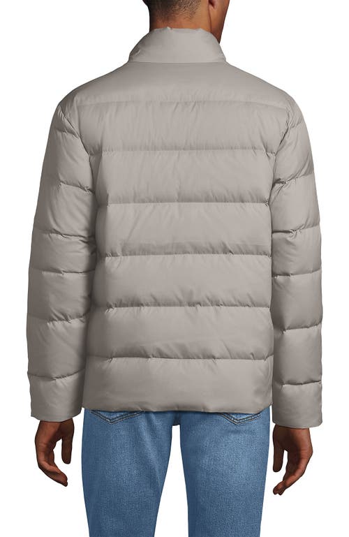 Lands' End Wide Channel 600 Down Puffer Jacket In Birch Gray