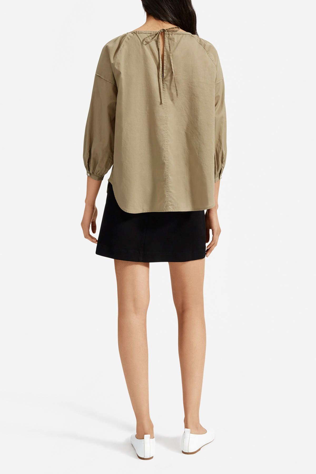 everlane air ruched blouse
