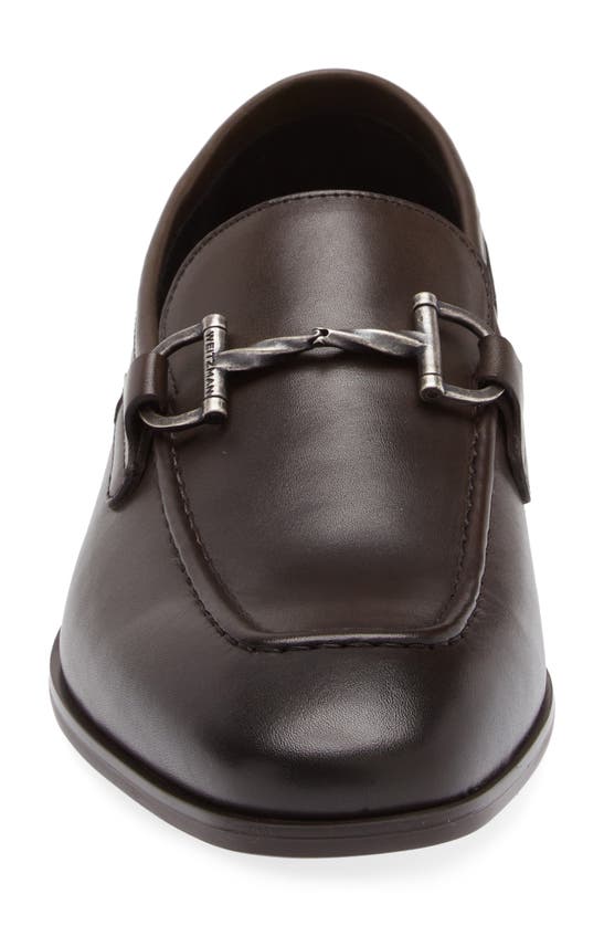 Stuart Weitzman Simon Twistbit Loafer In Dark Brown