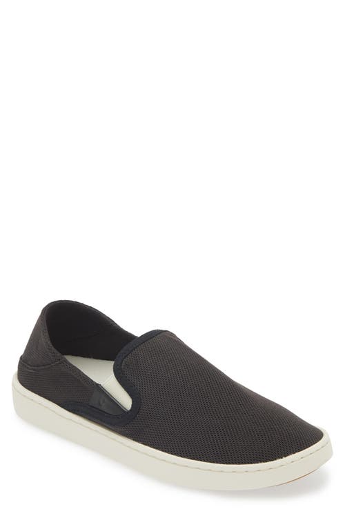 Olukai Pehuea Slip-on Sneaker In Black/black