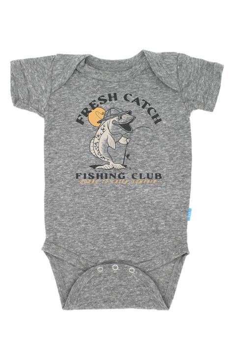 Fresh Catch Cotton Graphic Bodysuit (Baby)