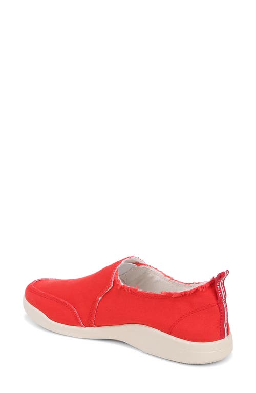Vionic Beach Collection Malibu Slip-on Sneaker In Red