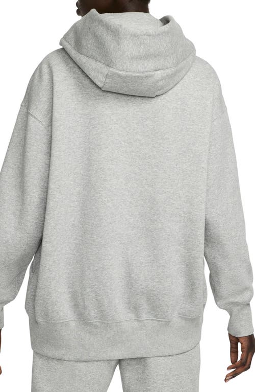 Nike Women's  Sportswear Phoenix Fleece Oversized Pullover Hoodie In Dk Grey Heather/sail