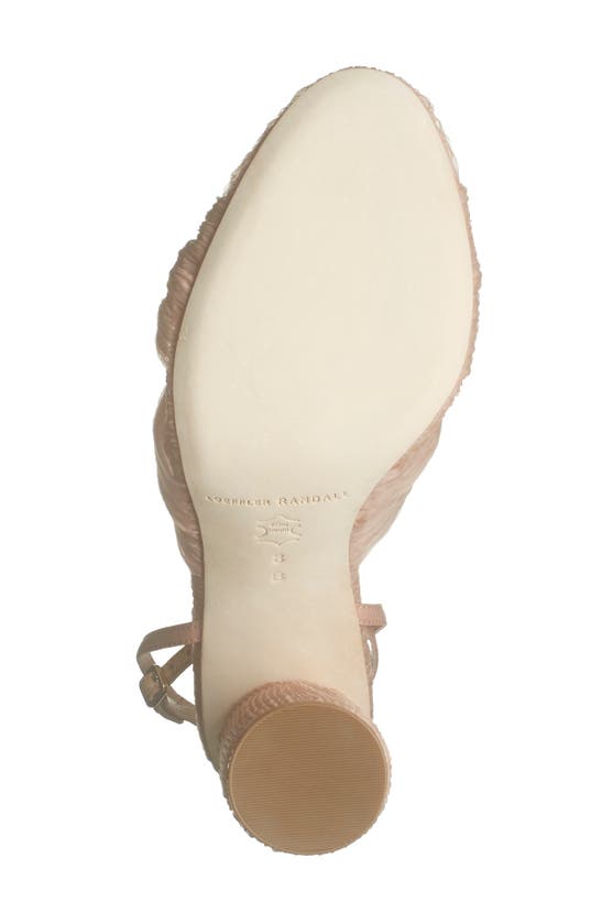 Shop Loeffler Randall Plissé Knotted Sparkle Sandal In Beauty
