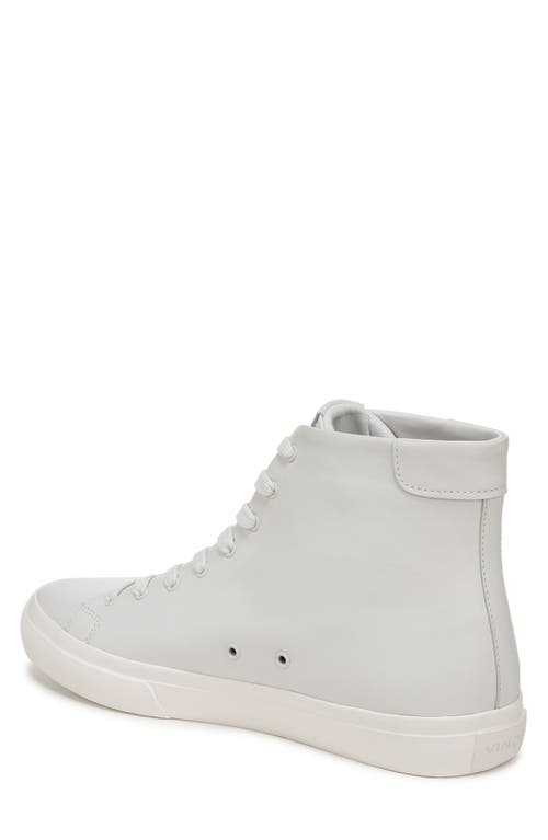 Shop Vince Fulton High Top Sneaker In Chalk White