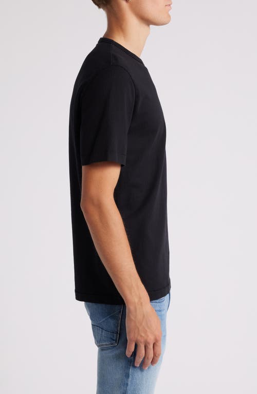 Shop Merz B Schwanen Tee02 Organic Cotton Tee In Deep Black