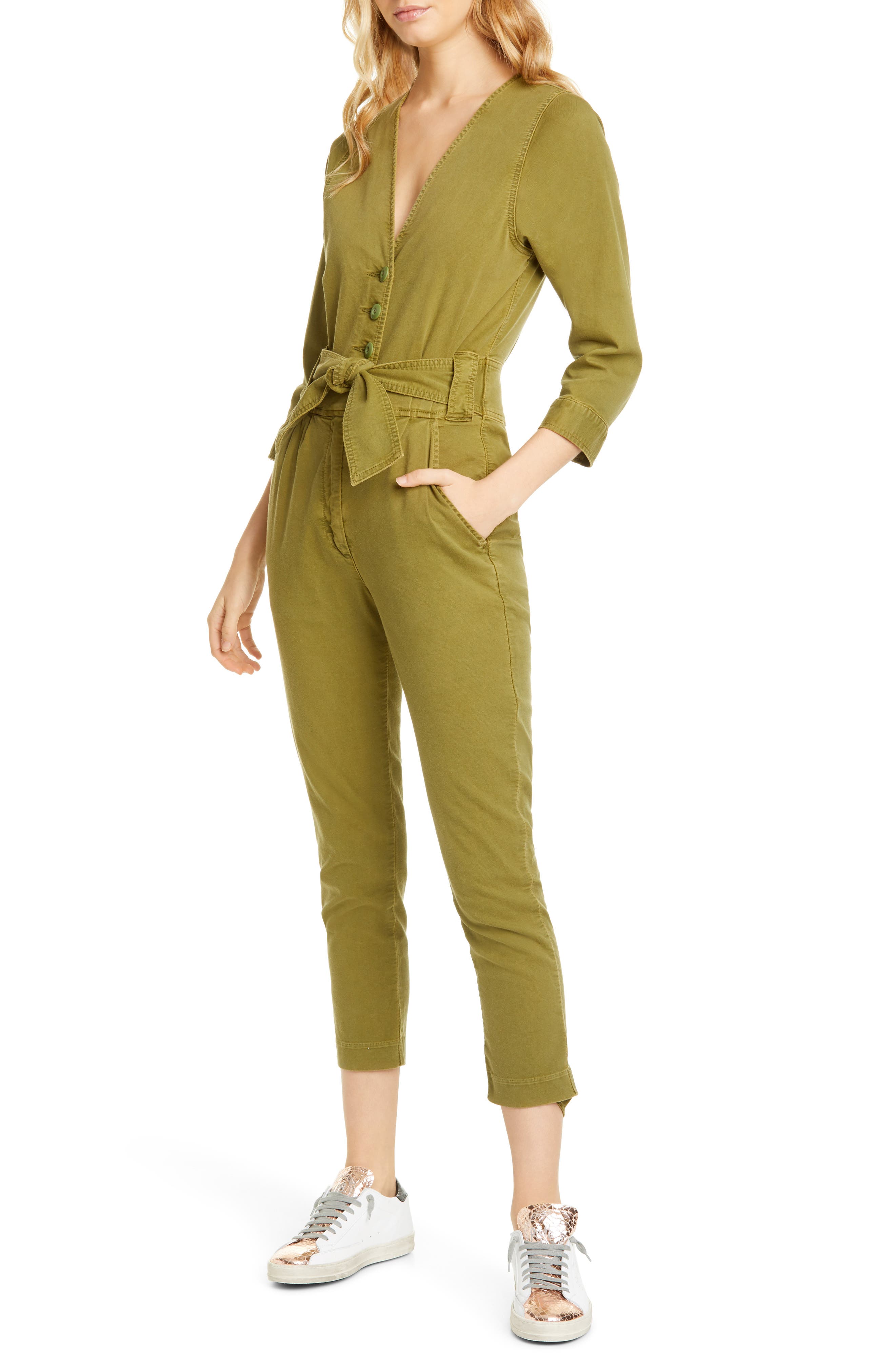 cotton stretch jumpsuit