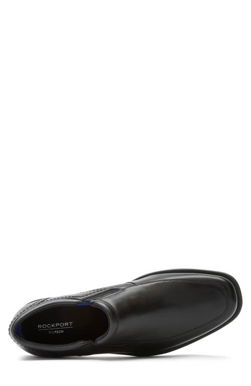 Rockport Isaac Apron Toe Slip-on Shoe In Black