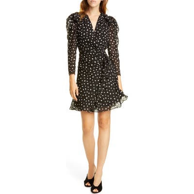 Rebecca Taylor Long Sleeve Dot Dress, Blue