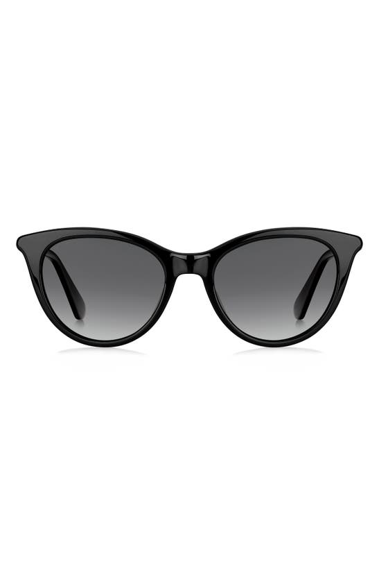 Kate Spade Janalynns 51mm Gradient Cat Eye Sunglasses In Black 3