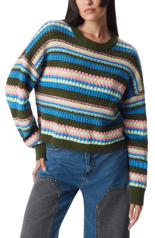 Stripe Crop Sweater in Skydiver