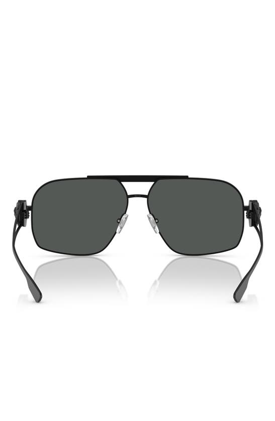 Shop Versace 62mm Medusa Medallion Oval Sunglasses In Matte Black