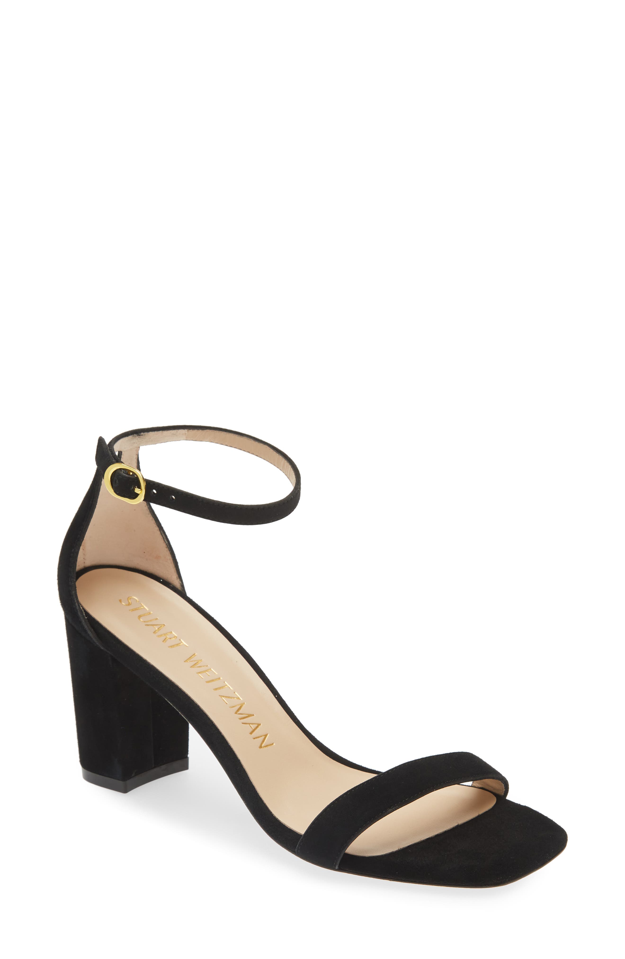 block heel buckle sandals