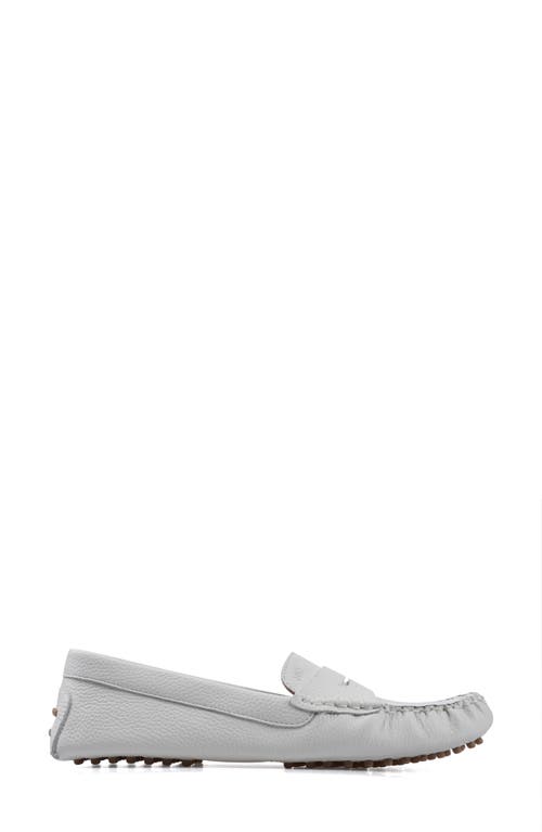 National Comfort Talulah Penny Loafer In White Leather