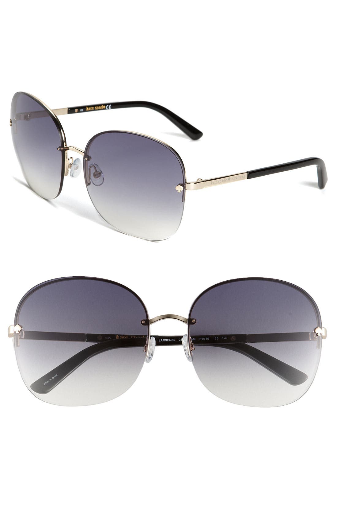 kate spade new york 'larsen' rimless sunglasses Nordstrom