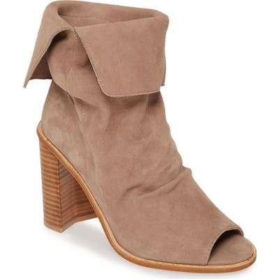 42 Gold Ramada Peep Toe Bootie, Beige