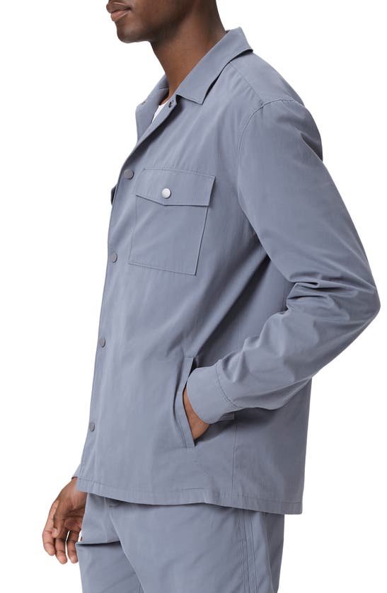 Paige Delman Shirt Jacket In Ink Pot