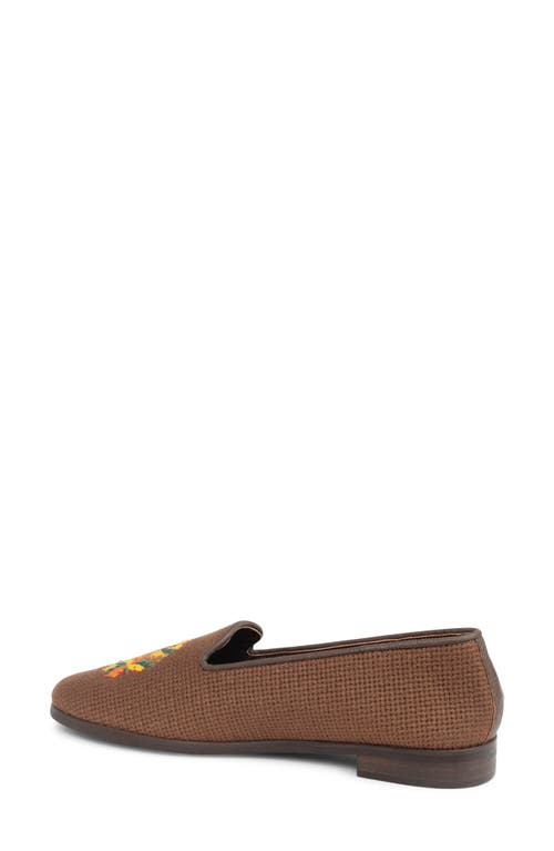 Shop Bypaige Needlepoint Loafer In Brown