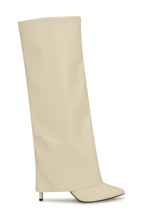 Shop Nine West Rhoreee Knee High Boot In Ivory