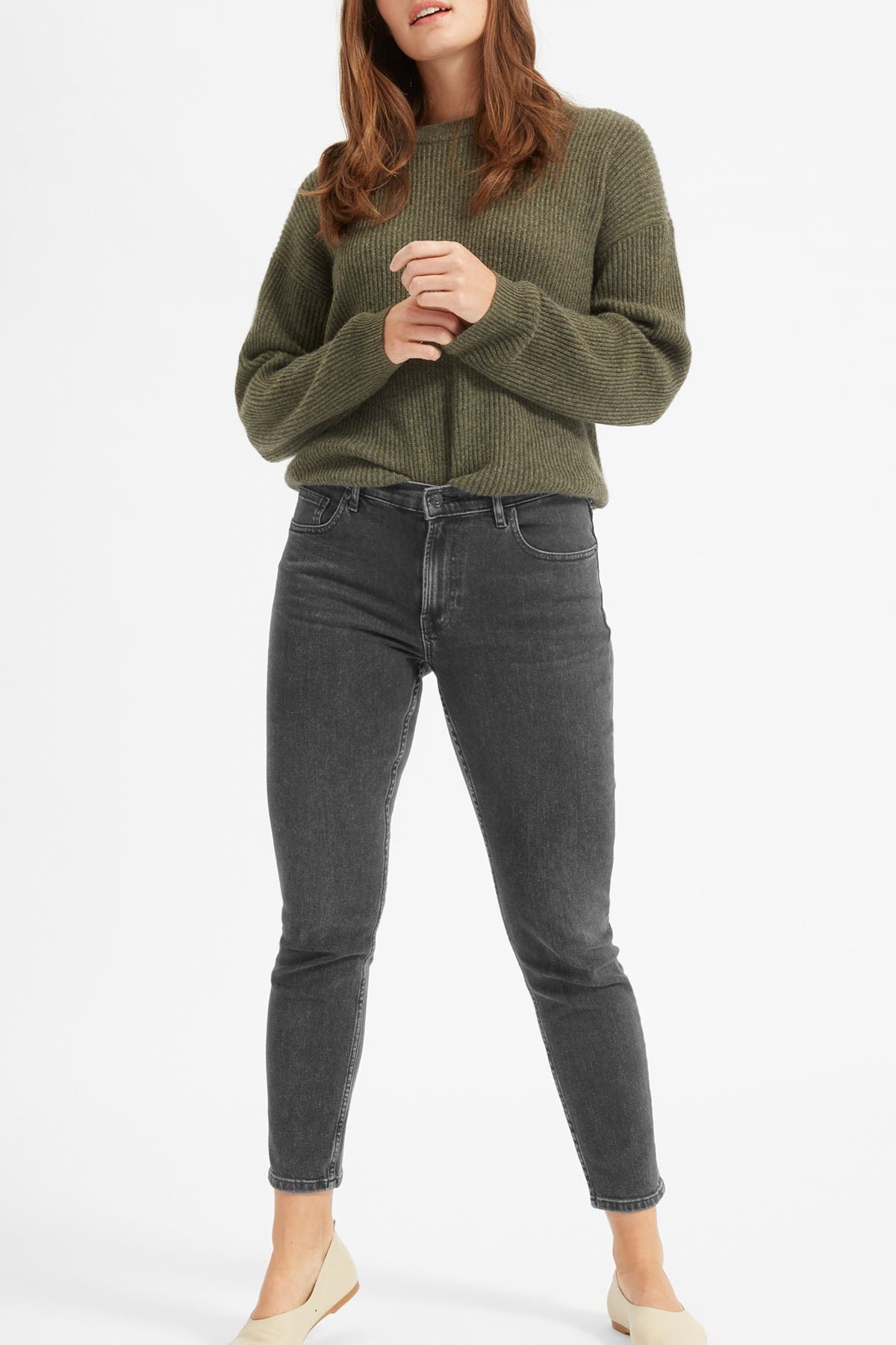 everlane mid rise skinny