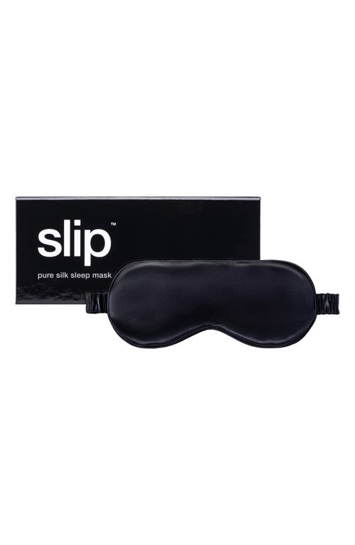 slip Pure Silk Sleep Mask in Black at Nordstrom