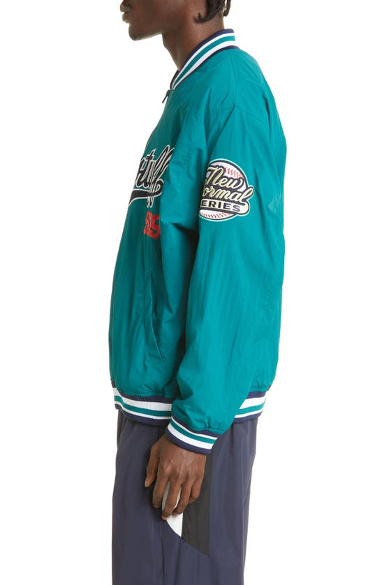 Flagstuff X Majestic New Normal Quarter Zip Jacket In Green | ModeSens