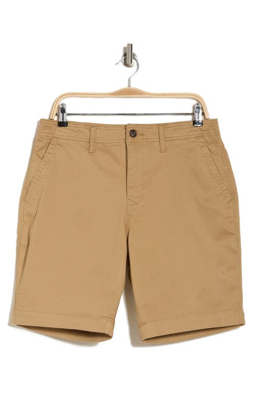 Shop Lucky Brand Stretch Cotton Sateen Chino Shorts In Vintage Khaki