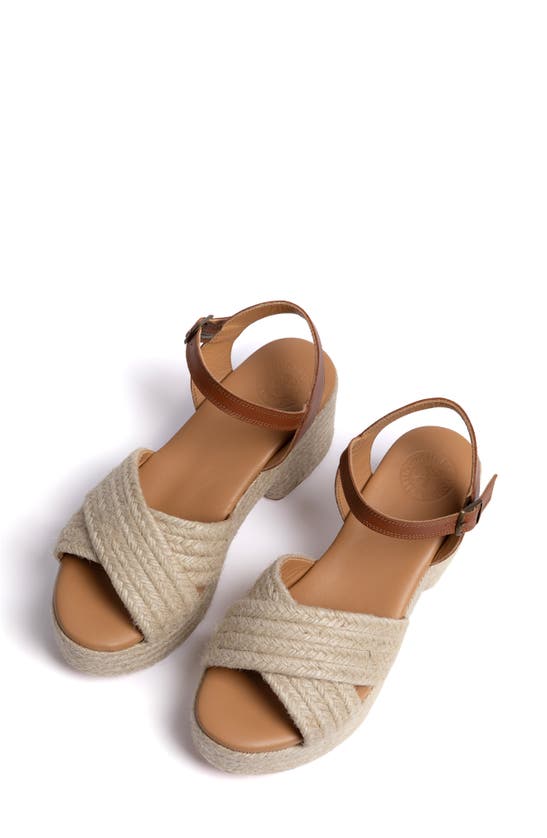 Shop Penelope Chilvers Bella Platform Sandal In Natural