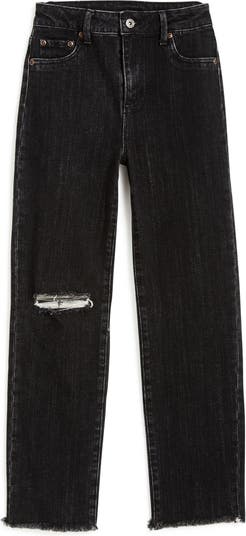 Kids' High Rise Straight Jeans