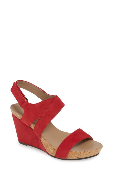 Women's Red Wedge Sandals | Nordstrom