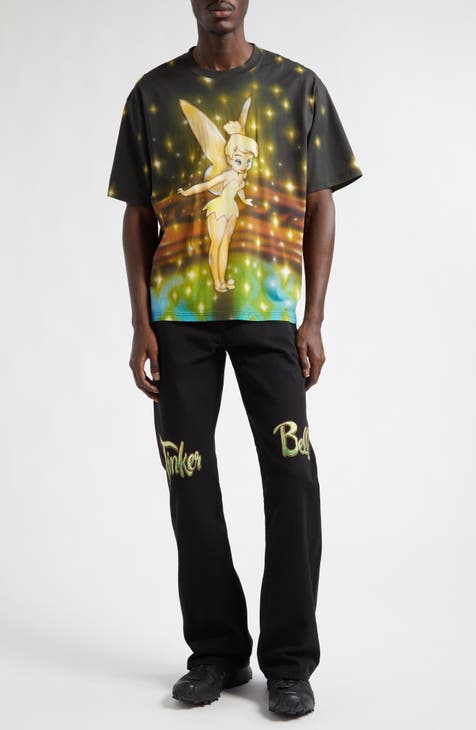 Airbrush Tinker Bell Organic Cotton Graphic T-Shirt (Nordstrom Exclusive)